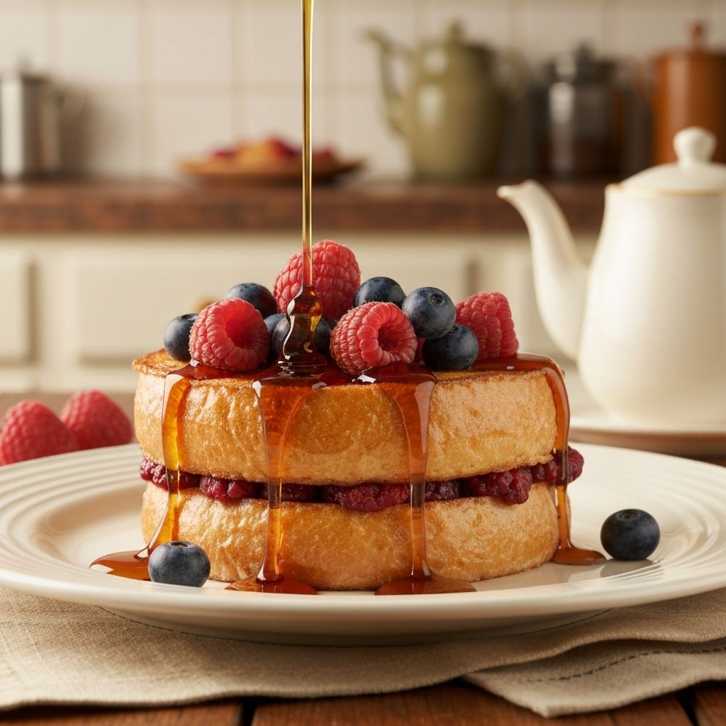 Raspberry Stuffed French Toast